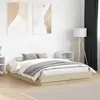 Image de vidaXL Cadre de lit sans matelas chêne sonoma 140x190 cm3209872