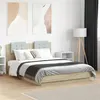 Image de vidaXL Cadre de lit avec tête de lit chêne sonoma 120x190 cm