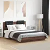 Image de vidaXL Cadre de lit avec tête de lit chêne marron 120x190 cm