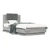 Image de vidaXL Cadre de lit tête de lit sonoma gris 90x190 cm bois ingénierie