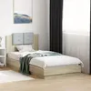 Image de vidaXL Cadre de lit avec tête de lit chêne sonoma 75x190 cm