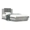 Image de vidaXL Cadre de lit sans matelas gris bÃ©ton 75x190 cm