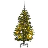 Image de vidaXL Sapin de Noël artificiel articulé 150 LED et boules 150 cm