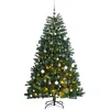 Image de vidaXL Sapin de Noël artificiel articulé 300 LED et boules 180 cm3210164