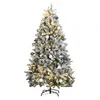 Image de vidaXL vidaXL Sapin de Noël artificiel articulé 300 LED et boules 240 cm