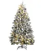 Image de vidaXL Sapin de Noël artificiel articulé 300 LED et boules 270 cm3210177