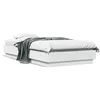 Image de vidaXL Cadre de lit avec lumières LED blanc 75x190 cm