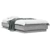 Image de vidaXL Cadre de lit avec lumières LED sonoma gris 75x190 cm