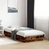 Image de vidaXL Cadre de lit sans matelas chêne fumé 90x190cm bois d'ingénierie