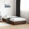 Image de vidaXL Cadre de lit sans matelas chêne marron 90x190cm bois ingénierie