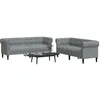 Image de vidaXL Ensemble de canapés 2 pcs gris clair tissu3209200