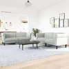 Image de vidaXL Ensemble de canapÃ©s 2 pcs gris clair velours