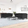 Image de vidaXL Ensemble de canapÃ©s 2 pcs noir velours