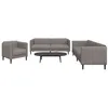 Image de vidaXL Ensemble de canapÃ©s 3 pcs taupe tissu