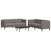 Image de vidaXL Ensemble de canapÃ©s 2 pcs taupe tissu