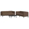 Image de vidaXL Ensemble de canapés 2 pcs marron tissu3209246