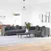 Image de vidaXL Ensemble de canapÃ©s 2 pcs avec coussins gris foncÃ© velours