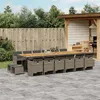Image de vidaXL Ensemble à manger de jardin 17 pcs et coussins résine tressée3210650