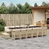 Image de Vidaxl Ensemble Ã Manger De Jardin Et Coussins 17 Pcs Beige