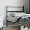 Image de vidaXL Tête de lit métal noir 90 cm
