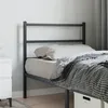 Image de vidaXL Vidaxl Tête De Lit Métal Noir 90 Cm