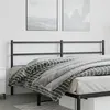 Image de vidaXL Tête de lit métal noir 180 cm