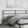 Image de vidaXL Tête de lit métal noir 193 cm