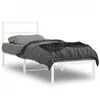 Image de vidaXL Cadre de lit métal sans matelas avec tête de lit blanc 80x200cm355405