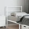 Image de vidaXL Tête de lit métal blanc 80 cm