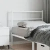 Image de vidaXL Tête de lit métal blanc 100 cm