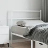Image de vidaXL TÃªte de lit mÃ©tal blanc 100 cm