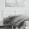 Image de vidaXL Tête de lit métal blanc 150 cm