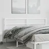 Image de vidaXL Tête de lit métal blanc 180 cm
