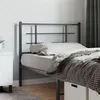 Image de vidaXL Tête de lit métal noir 107 cm
