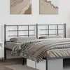 Image de vidaXL Tête de lit métal noir 200 cm
