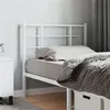 Image de vidaXL Tête de lit métal blanc 100 cm
