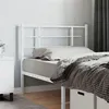 Image de vidaXL Tête de lit métal blanc 100 cm