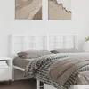 Image de vidaXL Tête de lit métal blanc 150 cm
