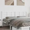 Image de vidaXL Tête de lit métal blanc 193 cm