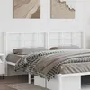 Image de vidaXL Tête de lit métal blanc 200 cm