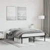 Image de vidaXL Cadre de lit métal noir 140x190 cm