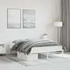 Image de vidaXL Cadre de lit métal blanc 140x200 cm