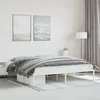 Image de vidaXL Cadre de lit métal blanc 200x200 cm