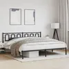 Image de vidaXL Cadre de lit métal avec tête de lit noir 193x203 cm