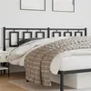 Image de vidaXL Tête de lit métal noir 193 cm