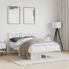 Image de vidaXL Cadre de lit métal avec tête de lit blanc 120x190 cm