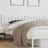 Image de vidaXL Tête de lit métal blanc 193 cm
