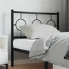 Image de vidaXL Tête de lit métal noir 90 cm