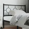 Image de vidaXL Tête de lit métal noir 100 cm