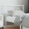 Image de vidaXL Tête de lit métal blanc 75 cm